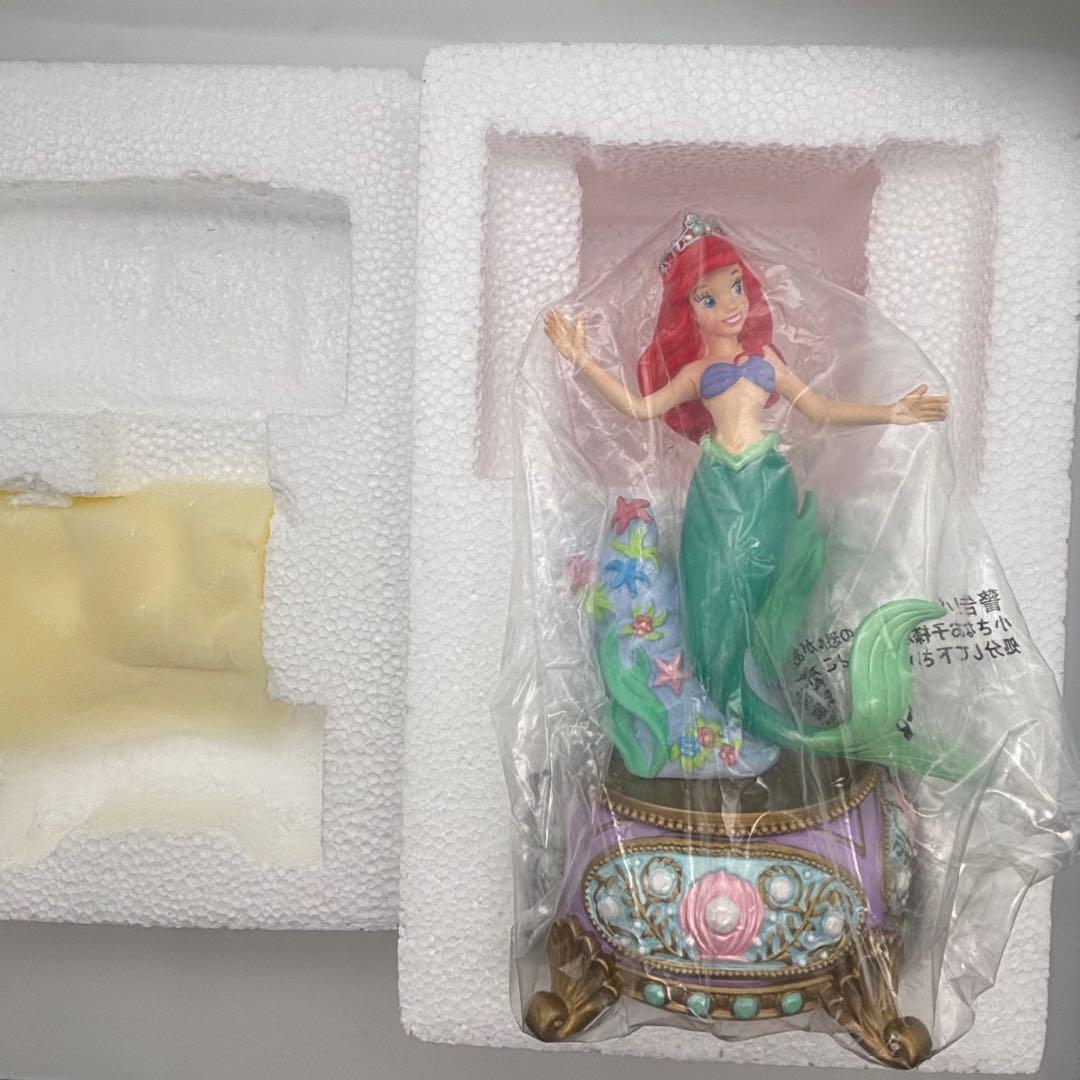 美品✨ディズニー　リトルマーメイド　アリエル オルゴール フィギュア　置物　箱付