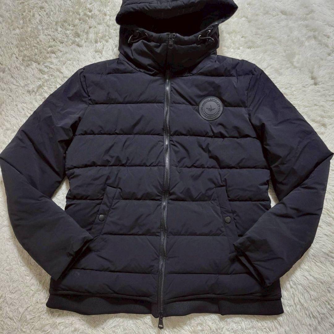 美品✨　2XL　ウノ ピゥ ウノ ウグァーレ トレ　ダウン　ワッペン　ビッグロゴ