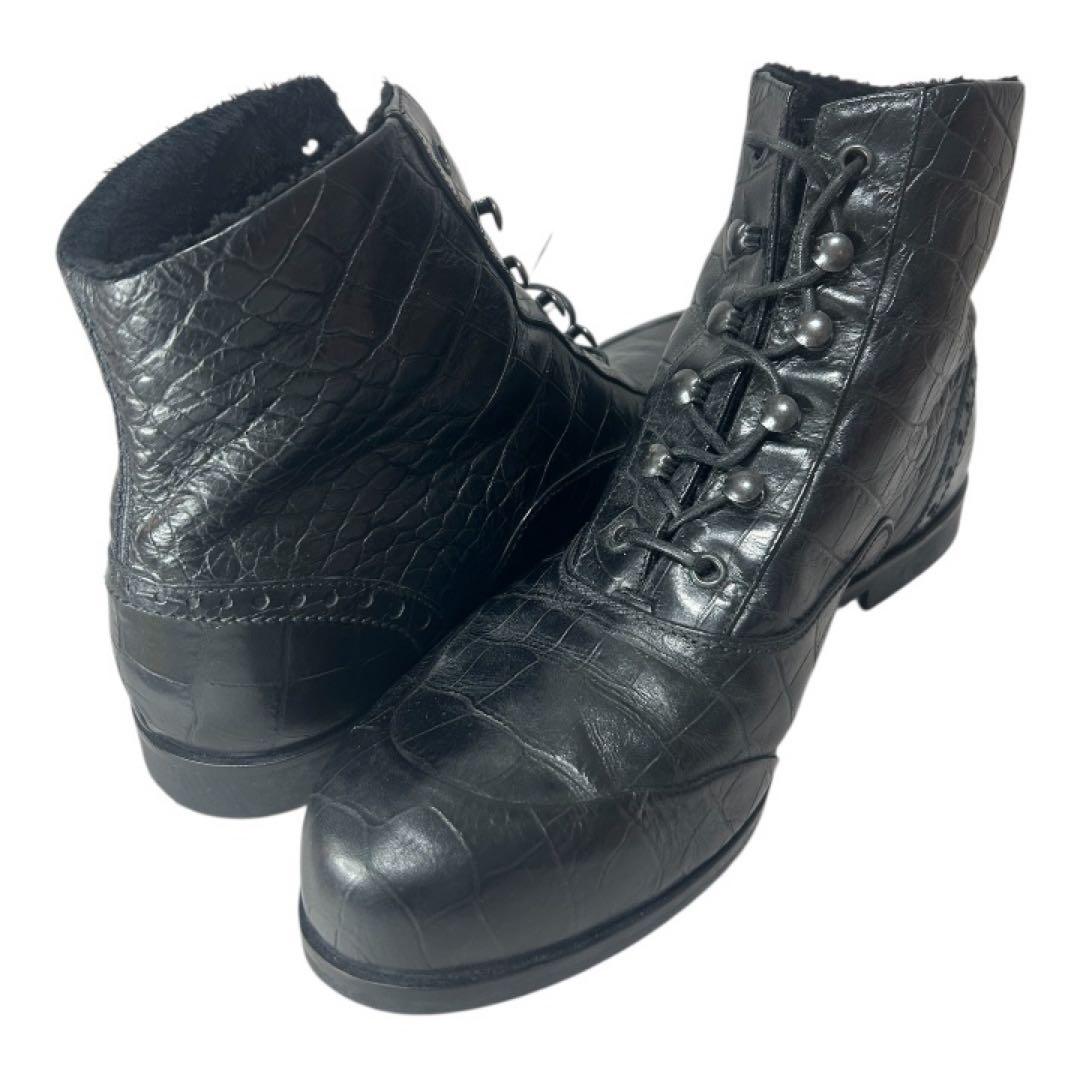 ENPORIO ARMANI黒 レザー ブーツ