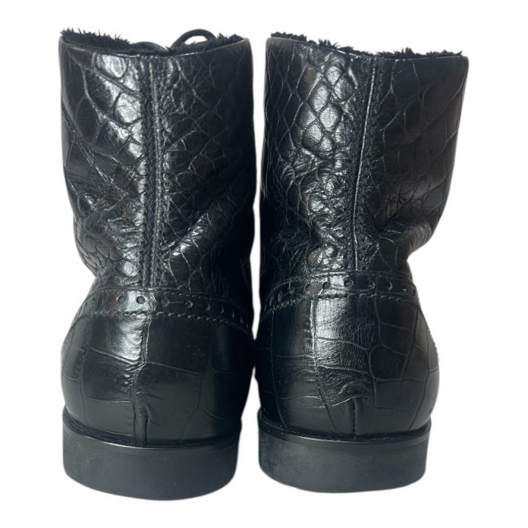 ENPORIO ARMANI黒 レザー ブーツ