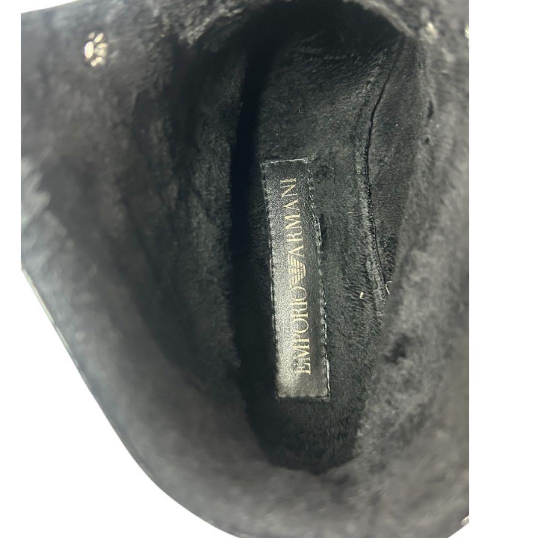ENPORIO ARMANI黒 レザー ブーツ
