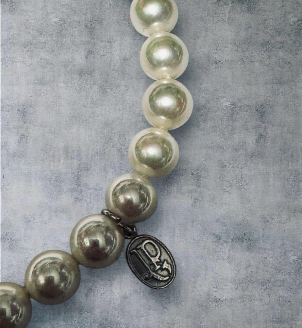 ★1点物★ジャンポールゴルチエ★ガラスパールロザリオネックレス