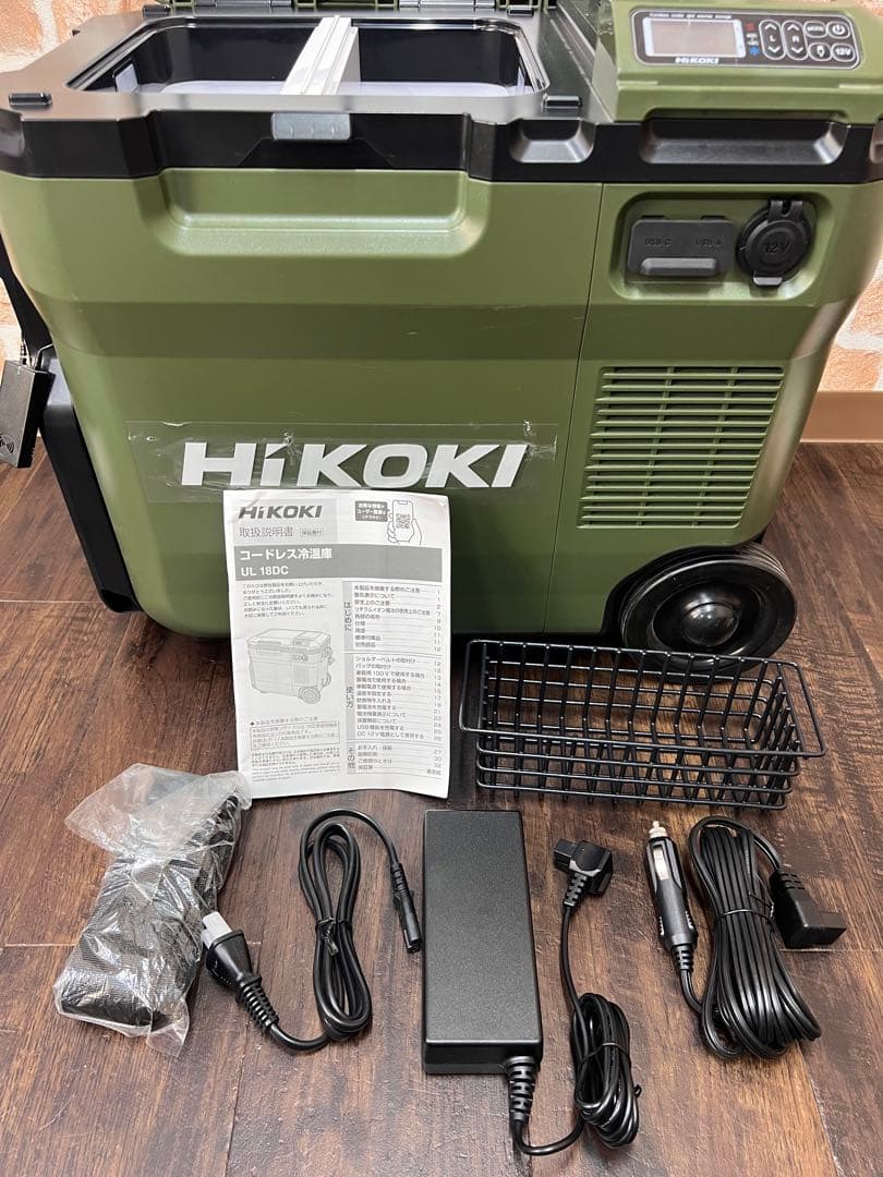 新品／未使用　日立　HIKOKI UL18DC コードレス冷温庫　キャンプ　現場