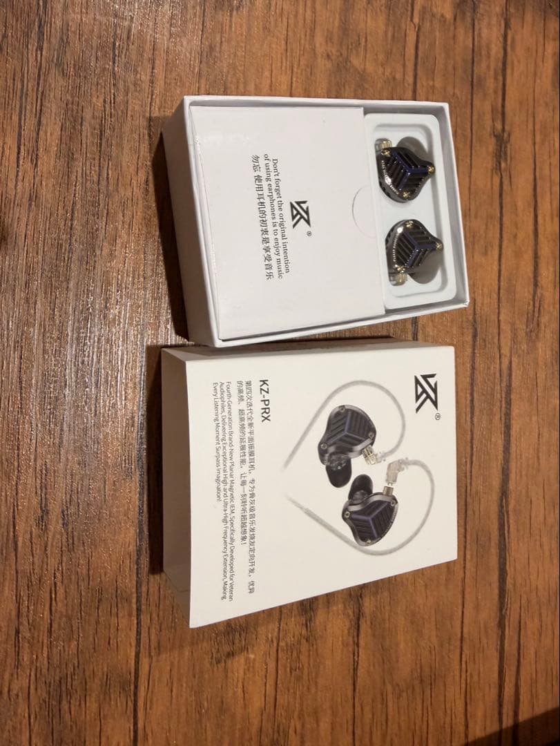 FPS用　初心者向け有線イヤホン、ケーブルセット【TRN EMX、KZ-PRX】