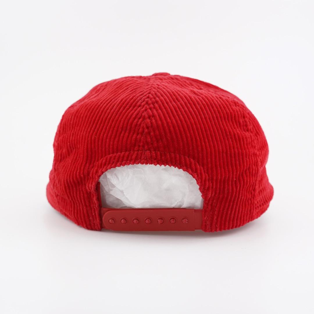 バドワイザー 帽子 キャップ コーデュロイ 90s USA 企業 赤 18407