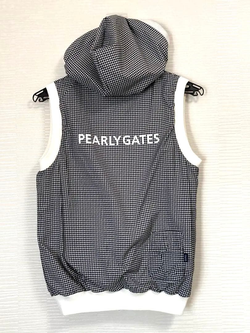 PEARLY GATES レディースフード付きリバーシブルベスト