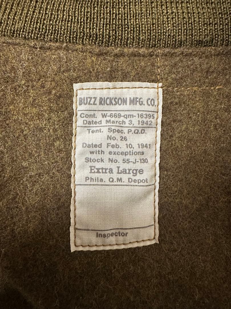 BUZZ RICKSON ミリタリージャケット XL