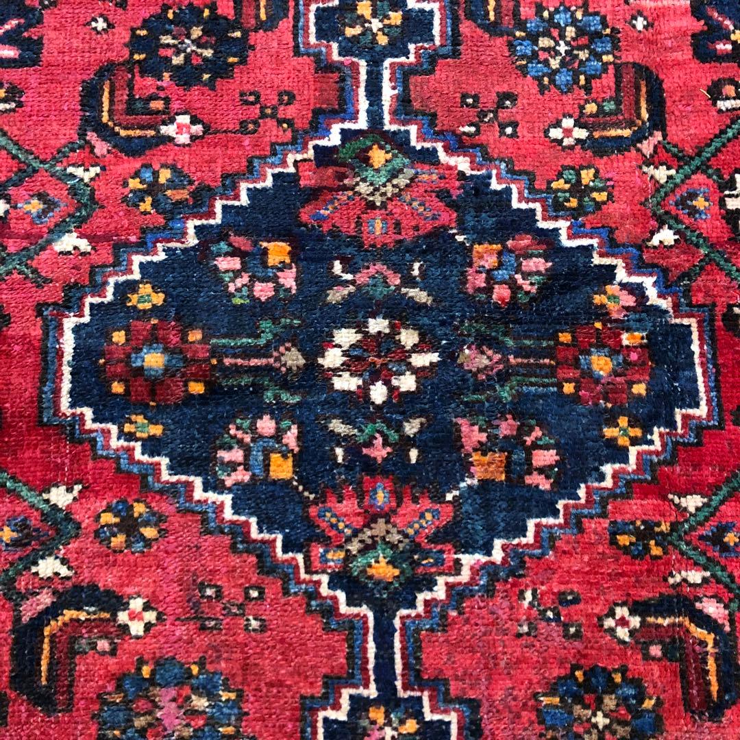 ペルシャ絨毯 ヴィンテージラグ 192×122cm 手織り オールドpersia