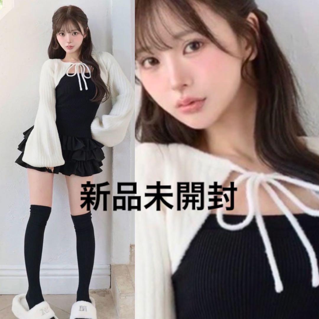 新品未開封　ダーリッチ darich ティアードフリルミニワンピース　FREE