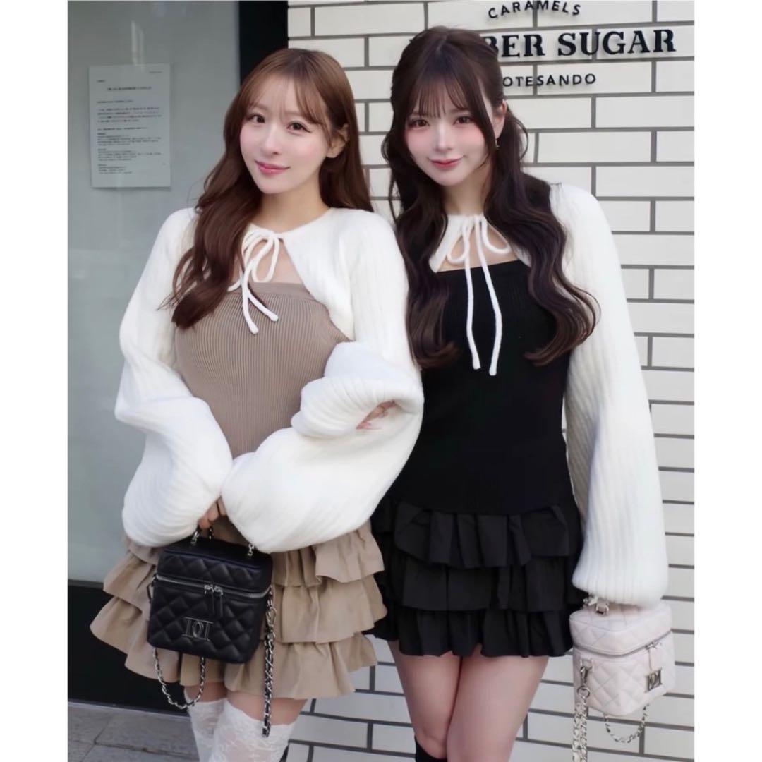 新品未開封　ダーリッチ darich ティアードフリルミニワンピース　FREE