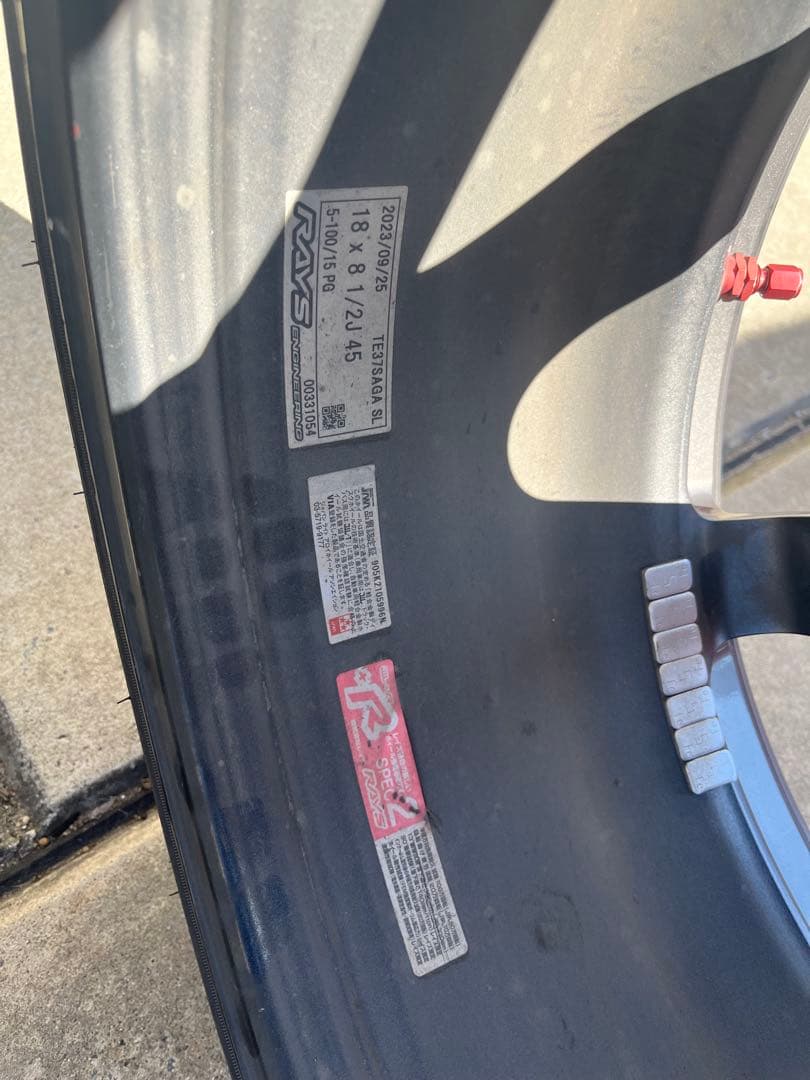 RAYS TE37 SAGA SL 18インチ 8.5J PCD100