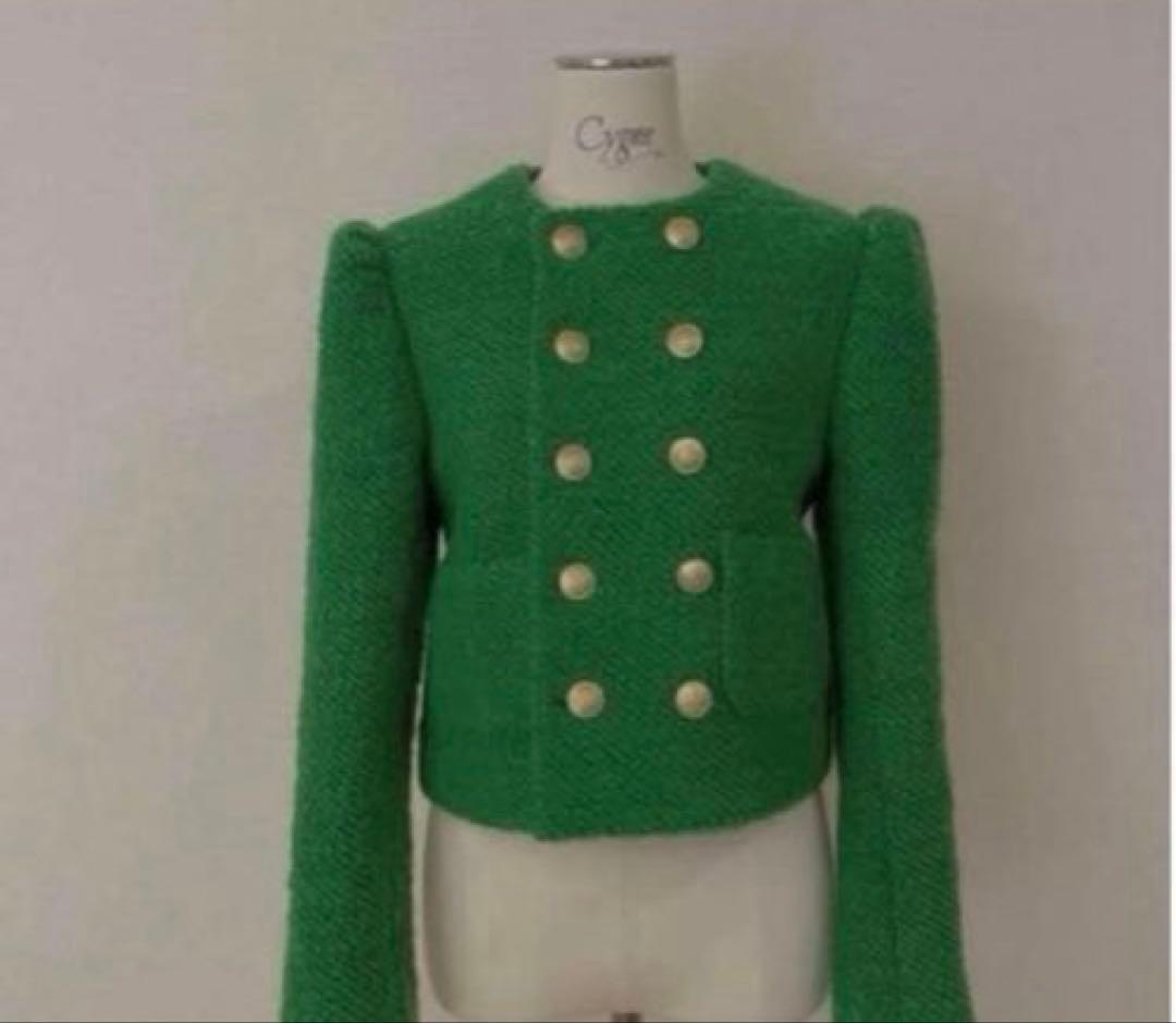 【未使用】cygneモコモコジャケットMグリーン