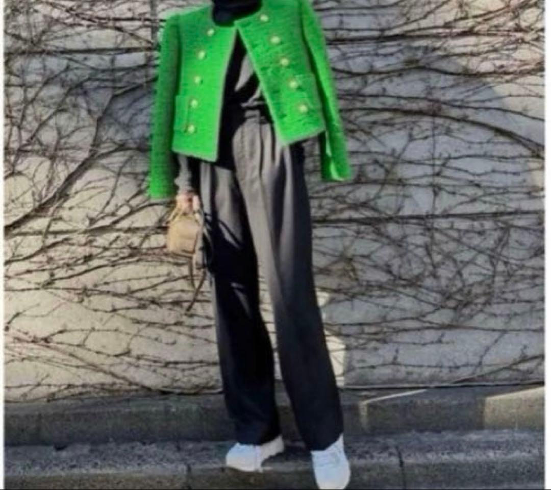 【未使用】cygneモコモコジャケットMグリーン