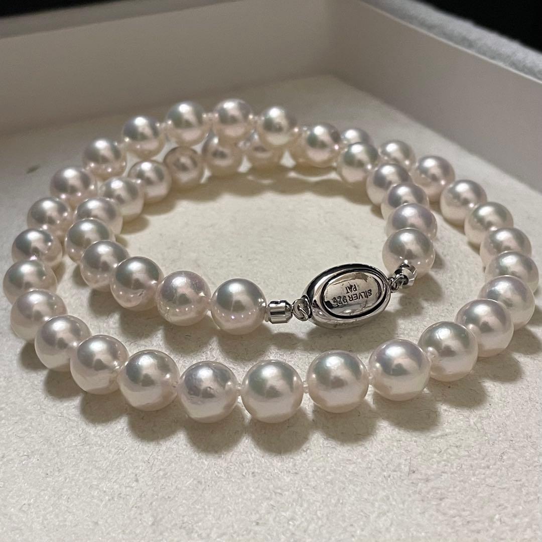 ケース付きbusby 花珠級✨超大珠】あこや真珠 ネックレス 8.5-9.