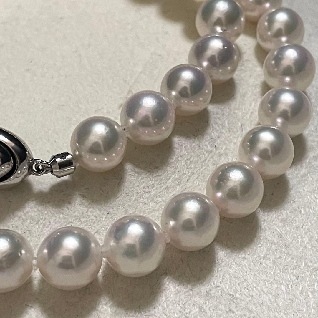ケース付きbusby 花珠級✨超大珠】あこや真珠 ネックレス 8.5-9.