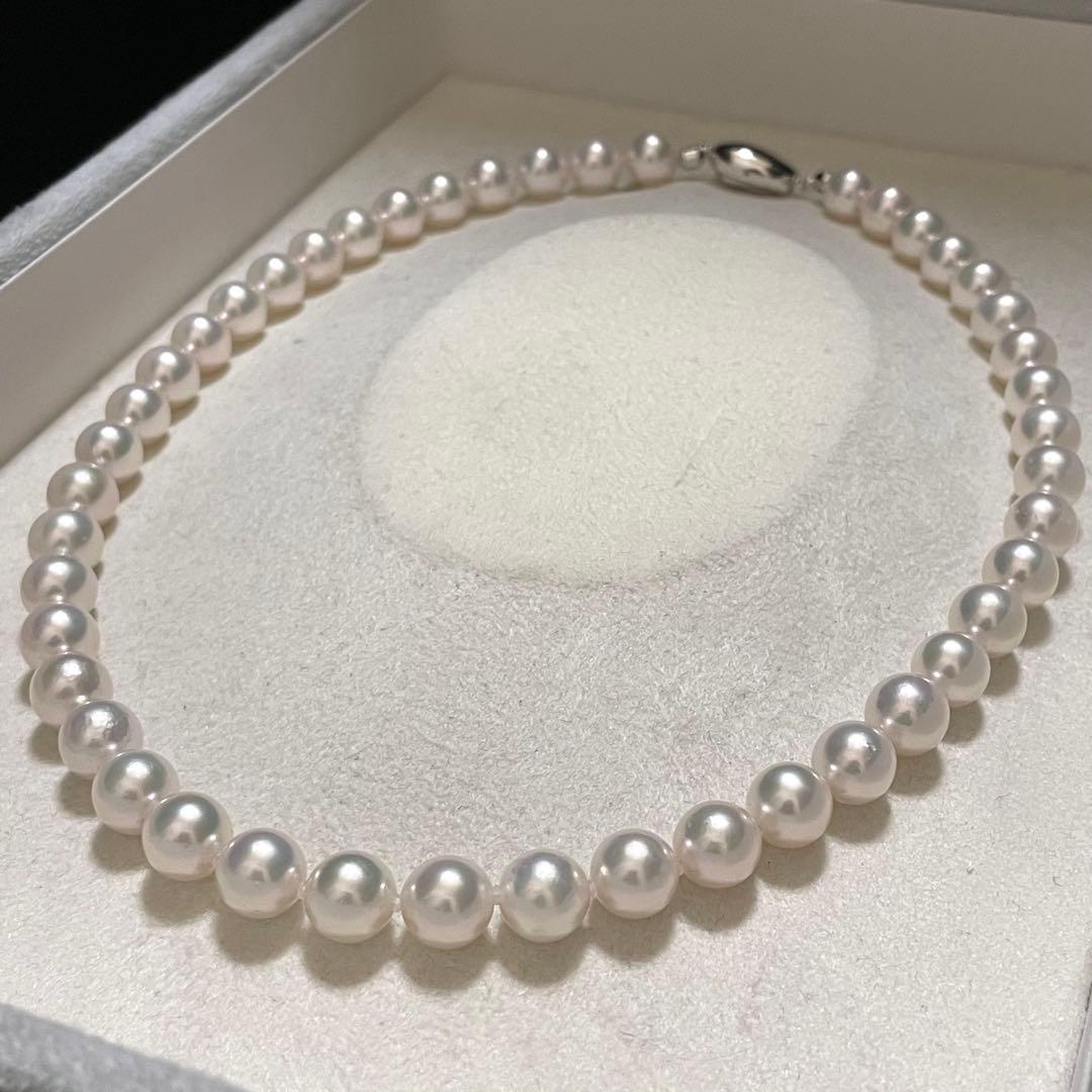 ケース付きbusby 花珠級✨超大珠】あこや真珠 ネックレス 8.5-9.