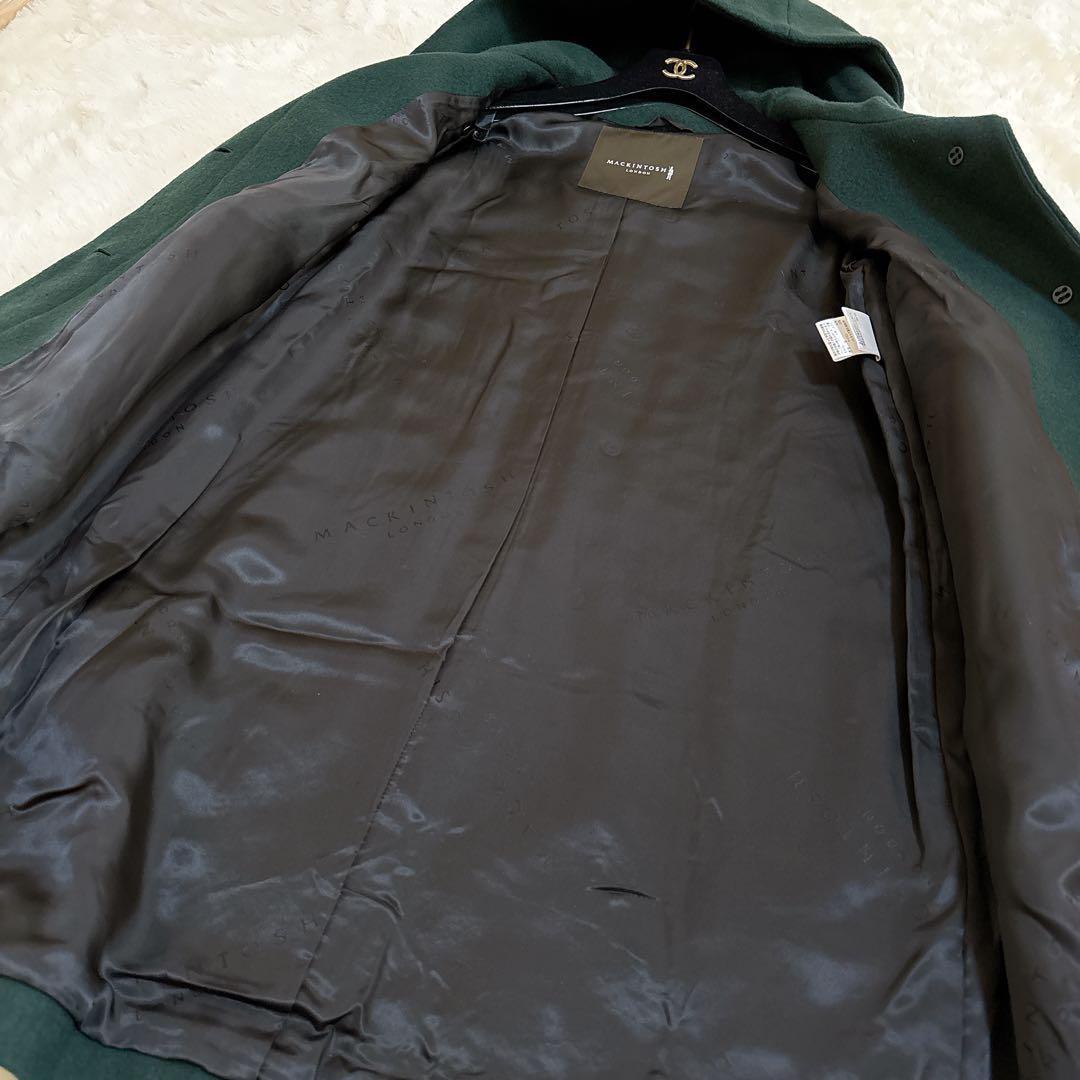 希少カラー☆マッキントッシュロンドン フーデッドコート イタリア生地 ウール