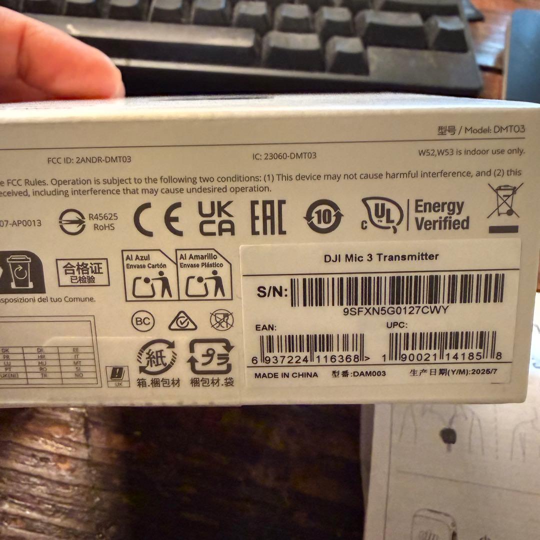 DJI Mic 3 トランスミッター 美品 付属品完備 ワイヤレスマイク