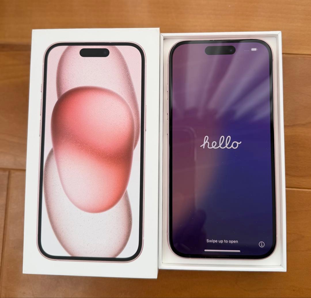 【美品】Apple iPhone 15 128GB ピンク　本体