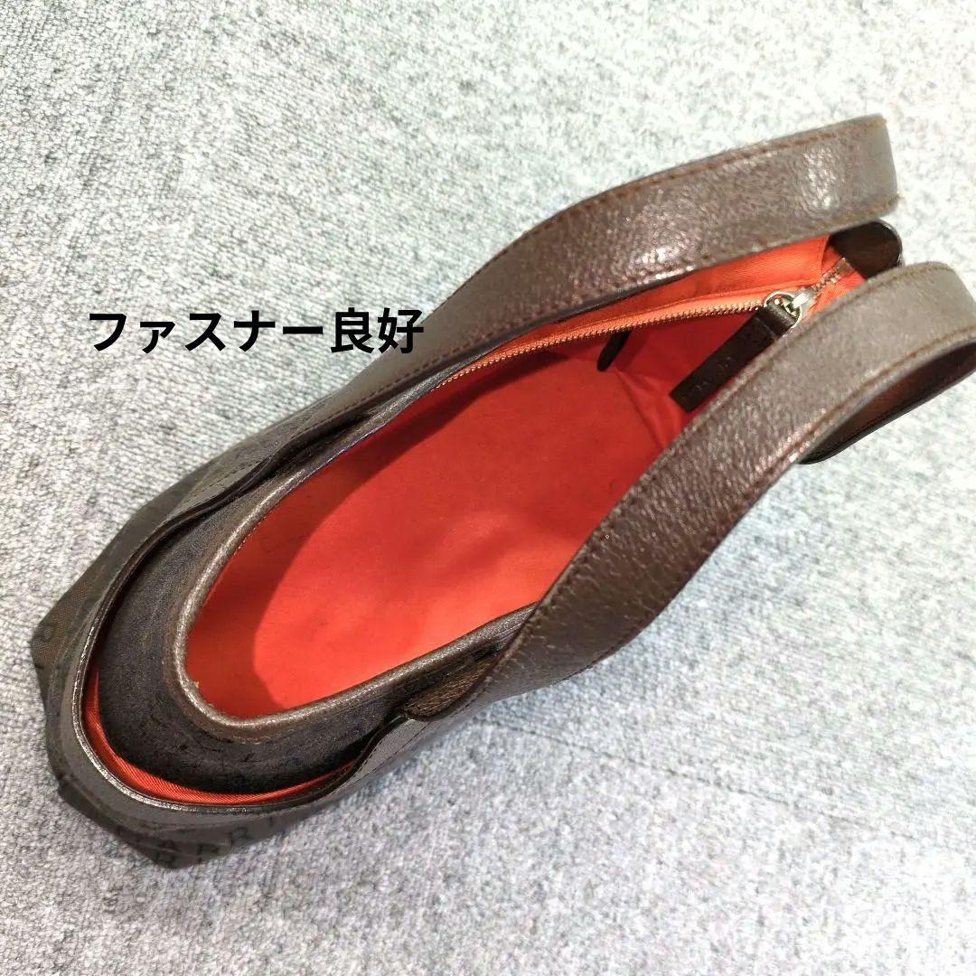 BVLGARI　ロゴマニア　ブラウン　キャンパス☓レザー