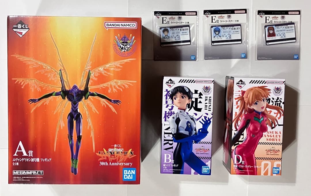 エヴァンゲリオン 30th 一番くじ A賞 B賞 D賞 フィギュア E賞