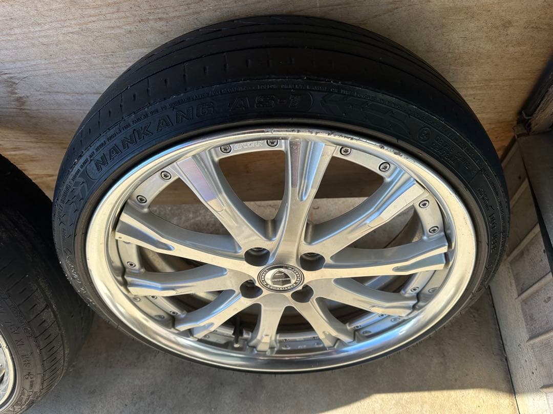 ワークシュバートsc4タイヤ付　17インチ　軽自動車 前後Kid車高調セット