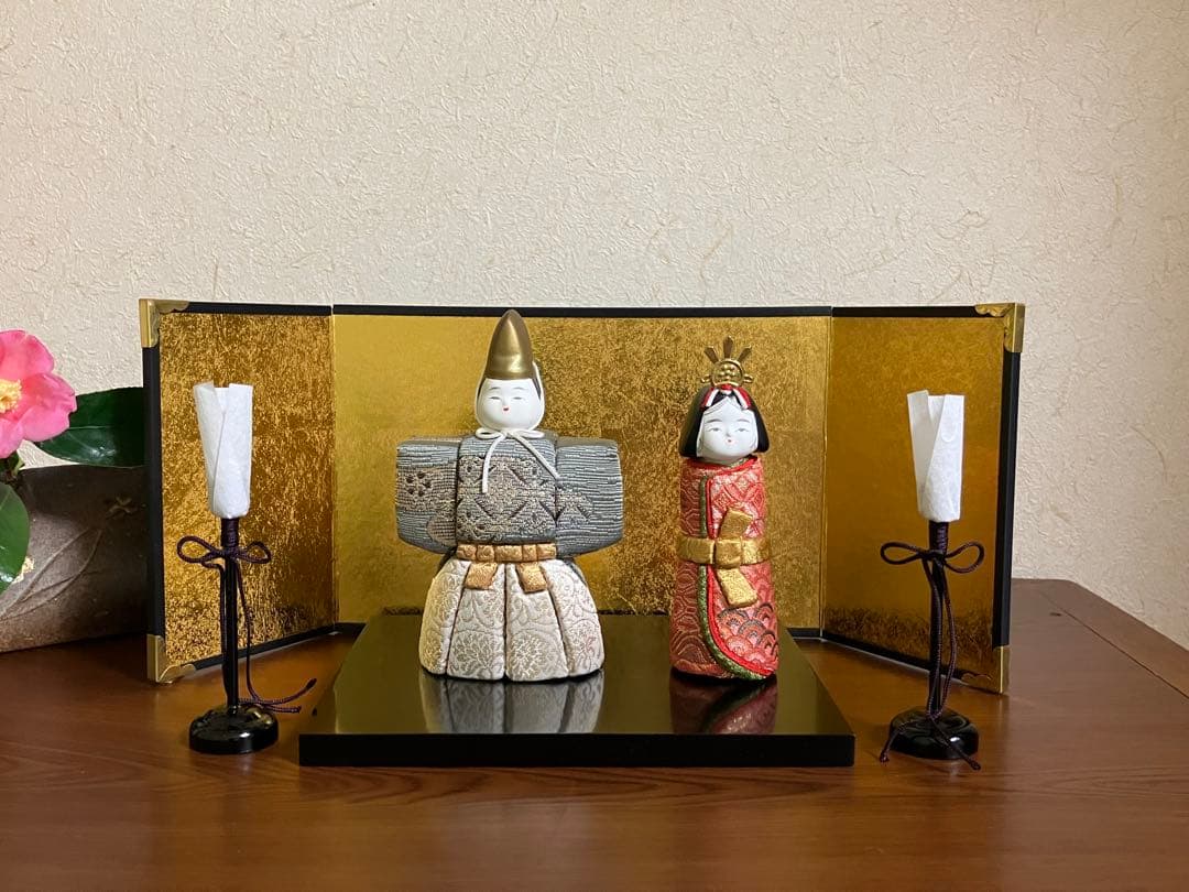 木目込み人形　「小梅立雛」