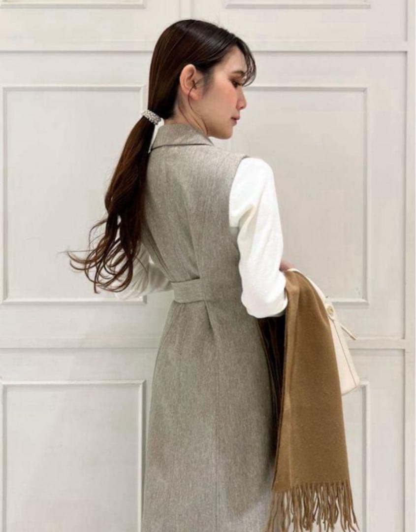 SNIDEL ラップテーラードジャンパースカート