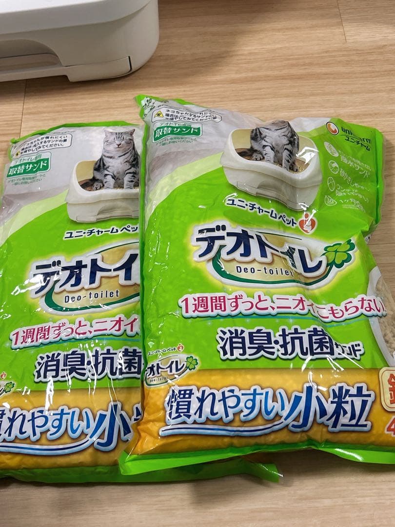 ユニチャーム デオトイレ 脱臭ファンプラス 　フィルター2枚／砂2袋／シート1袋