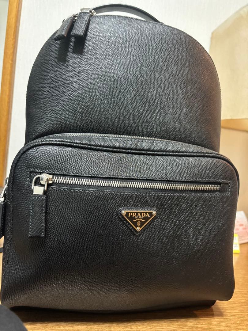 セール中 PRADA プラダ リュック サフィアーノレザー RFID認証済 黒
