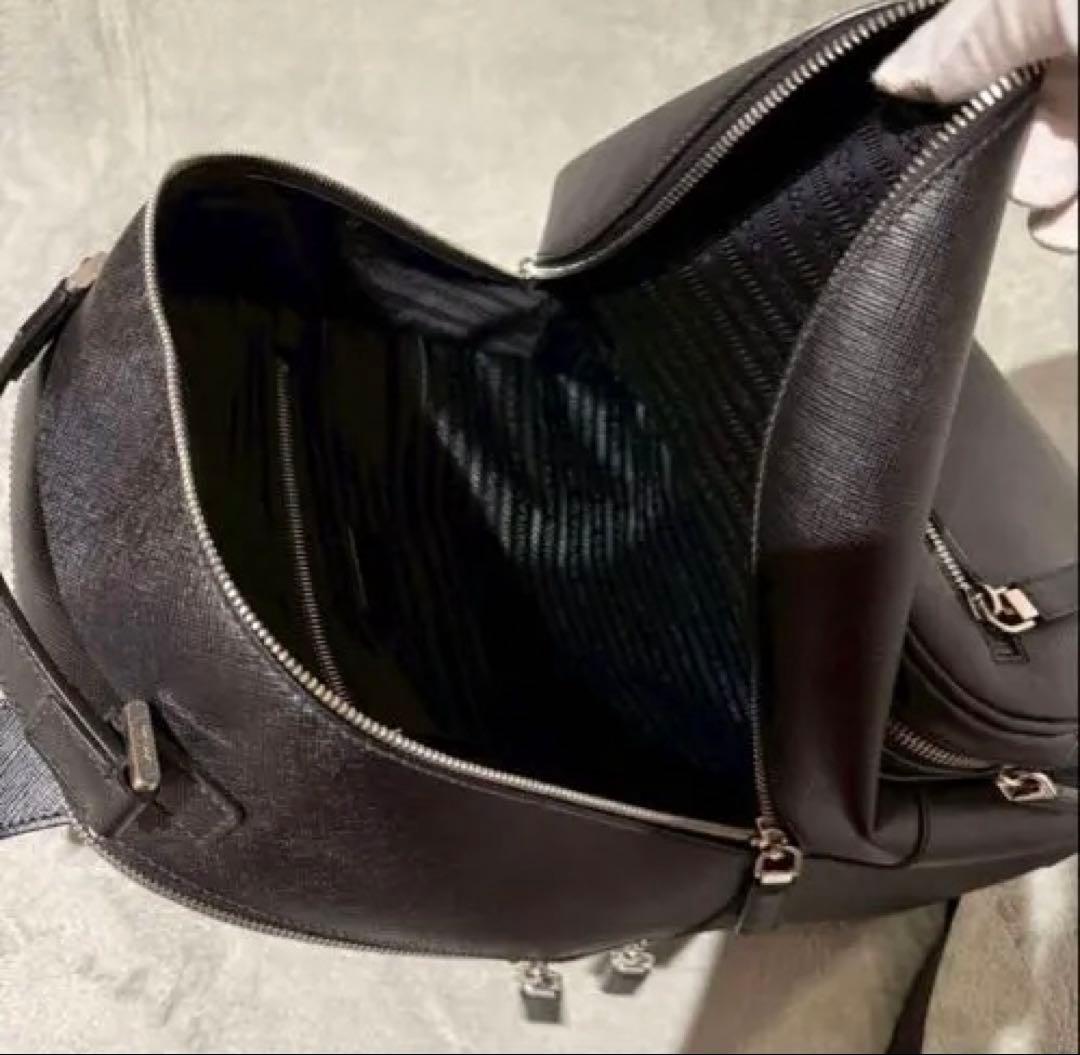 セール中 PRADA プラダ リュック サフィアーノレザー RFID認証済 黒