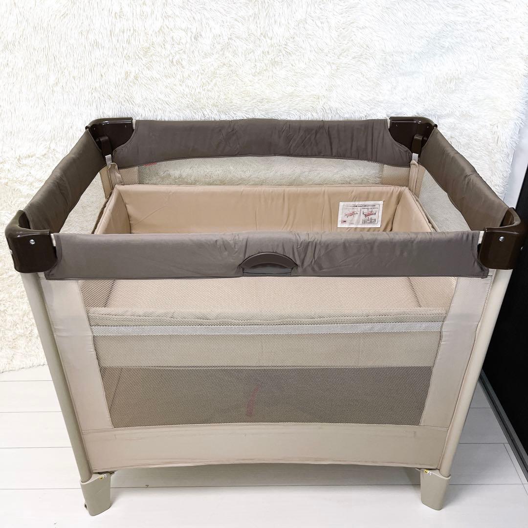 Aprica アップリカ ベビーベッド ココネルエアー ココア 美品