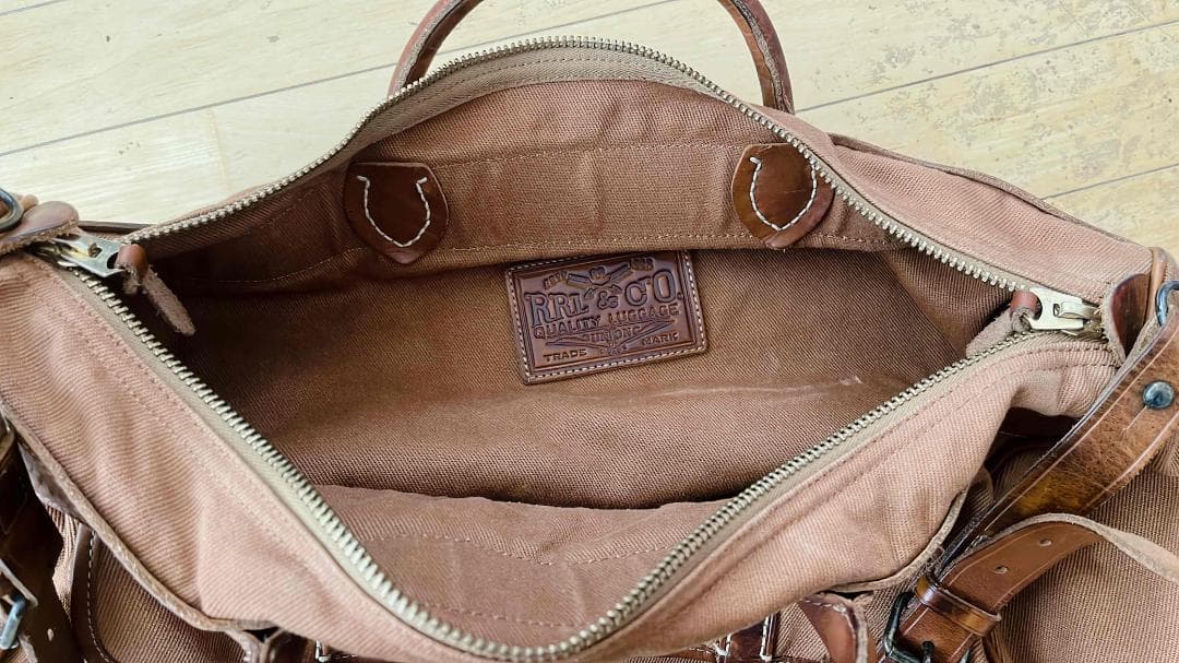 RRL☆ボストンバック☆ブラウン☆中古