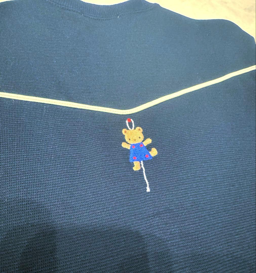 familiar◉美品上下2点セットトレーナー8分丈ワイド100入園セレモニー