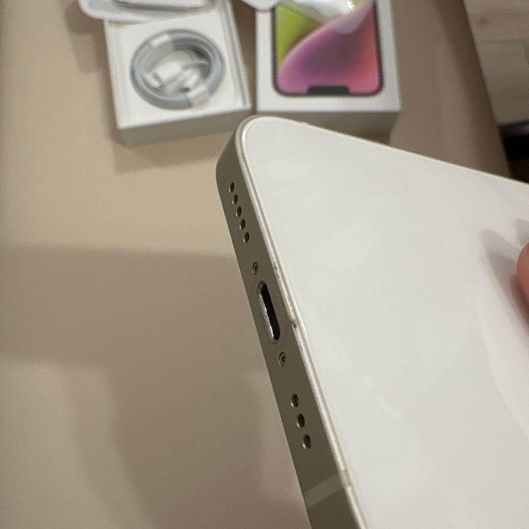Apple iPhone 14 本体 ホワイト⭐︎箱シールケーブル付き⭐︎美品