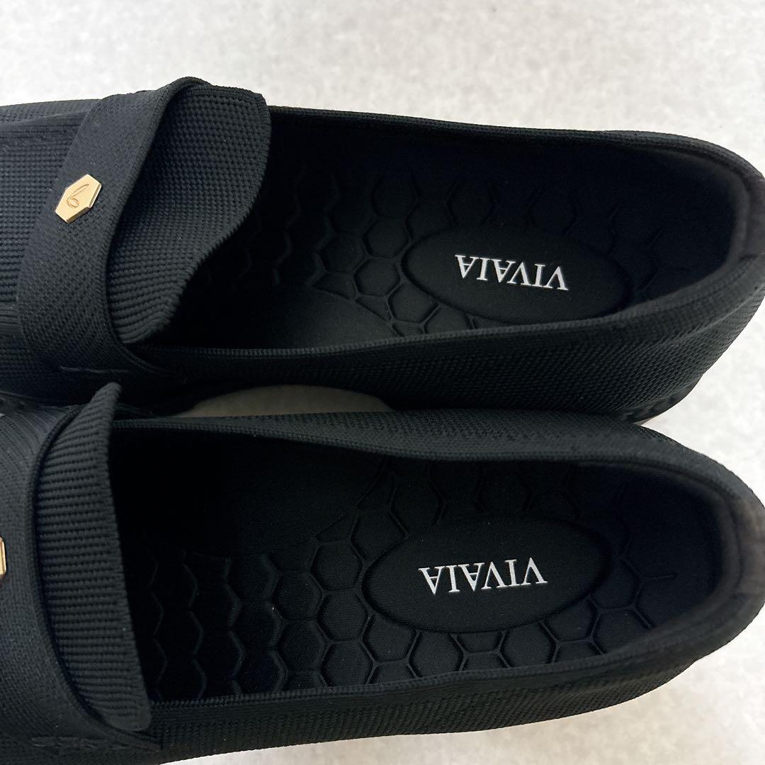 ⭐極美品・希少⭐VIVAIA アーモンドトゥ トラックソール ローファー25.5