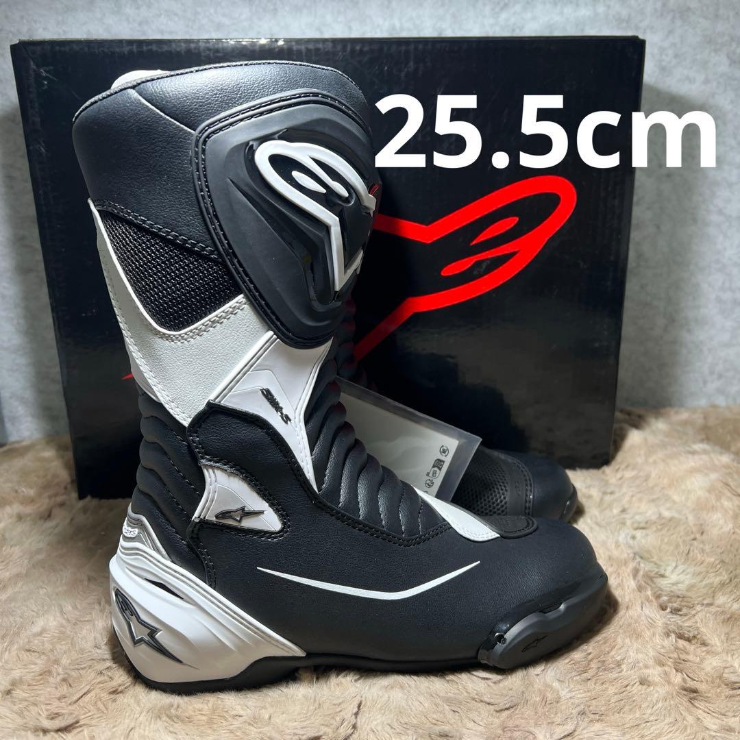 alpinestarsバイクブーツ ブラック/ホワイト SMX-Sブーツ