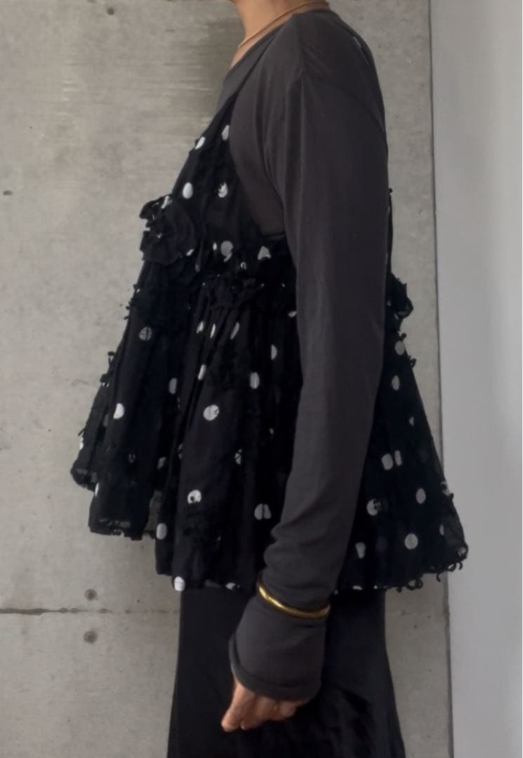 crinkle crinkle crinkle ドットキャミソール