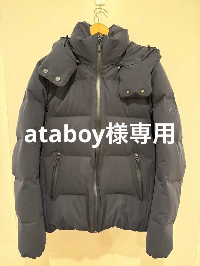 デサント 水沢ダウン ダウンジャケット L ブラック 日本製 防水 フード付き