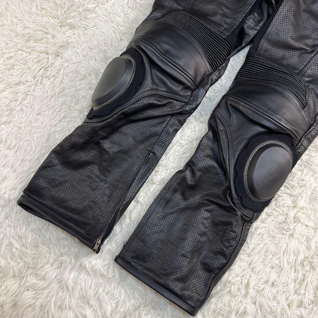 極美品 Clooney バイク系 バイカー ライダースパンツ 黒 ブラック 34