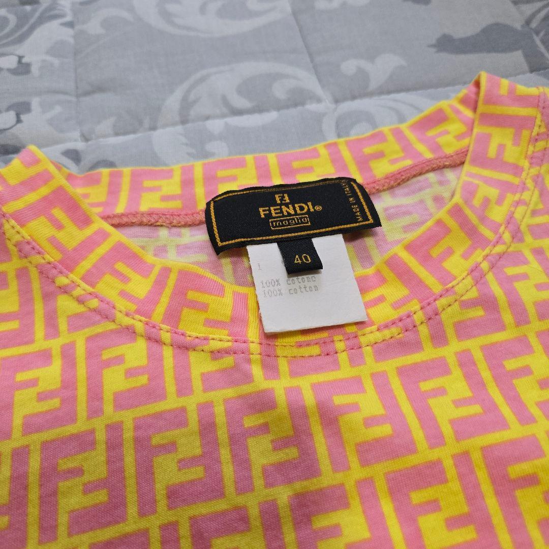 FENDI ヴィンテージ ズッカ柄 半袖Tシャツ サイズ40