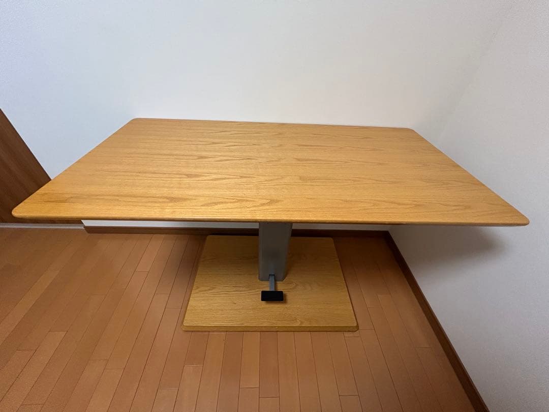 ※みかん様へ取り置き中※【ディノス】移動がしやすいキャスター付き昇降式テーブル