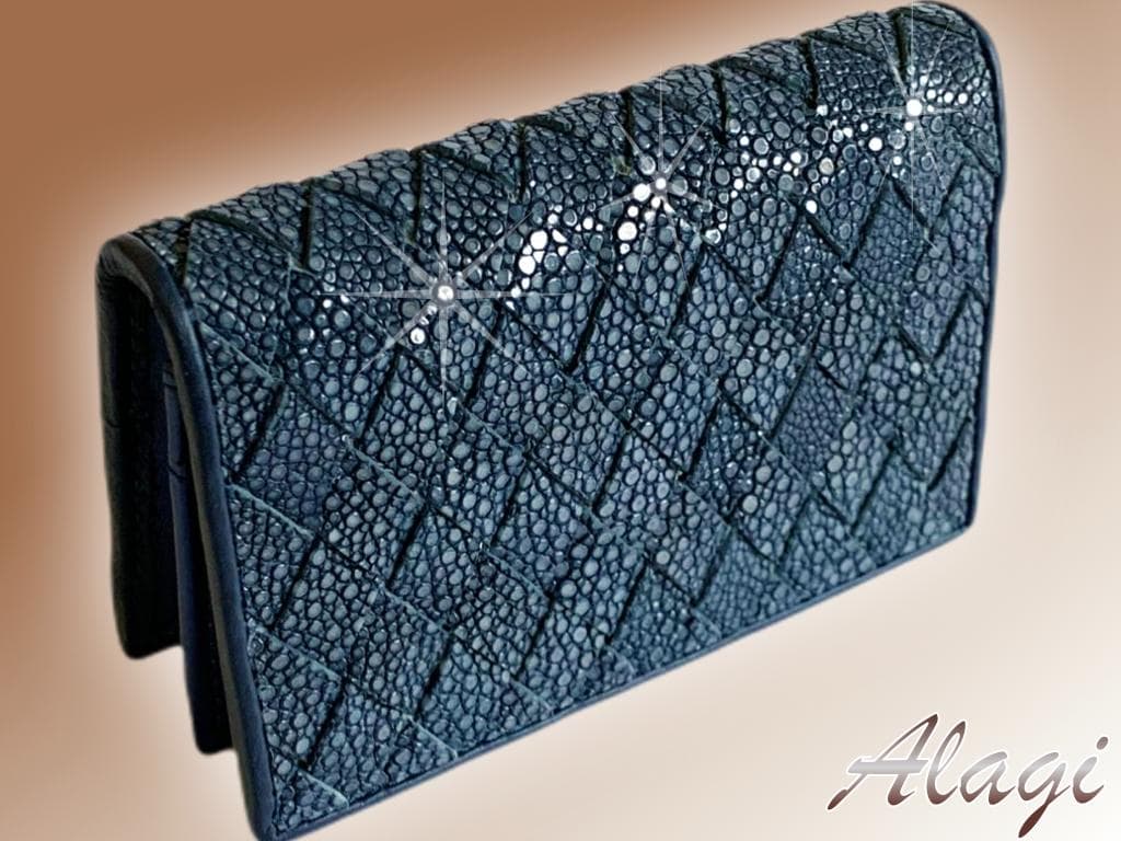 ☆ぺん☆ガルーシャ　名刺入れ　イントレチャート加工　2点セット