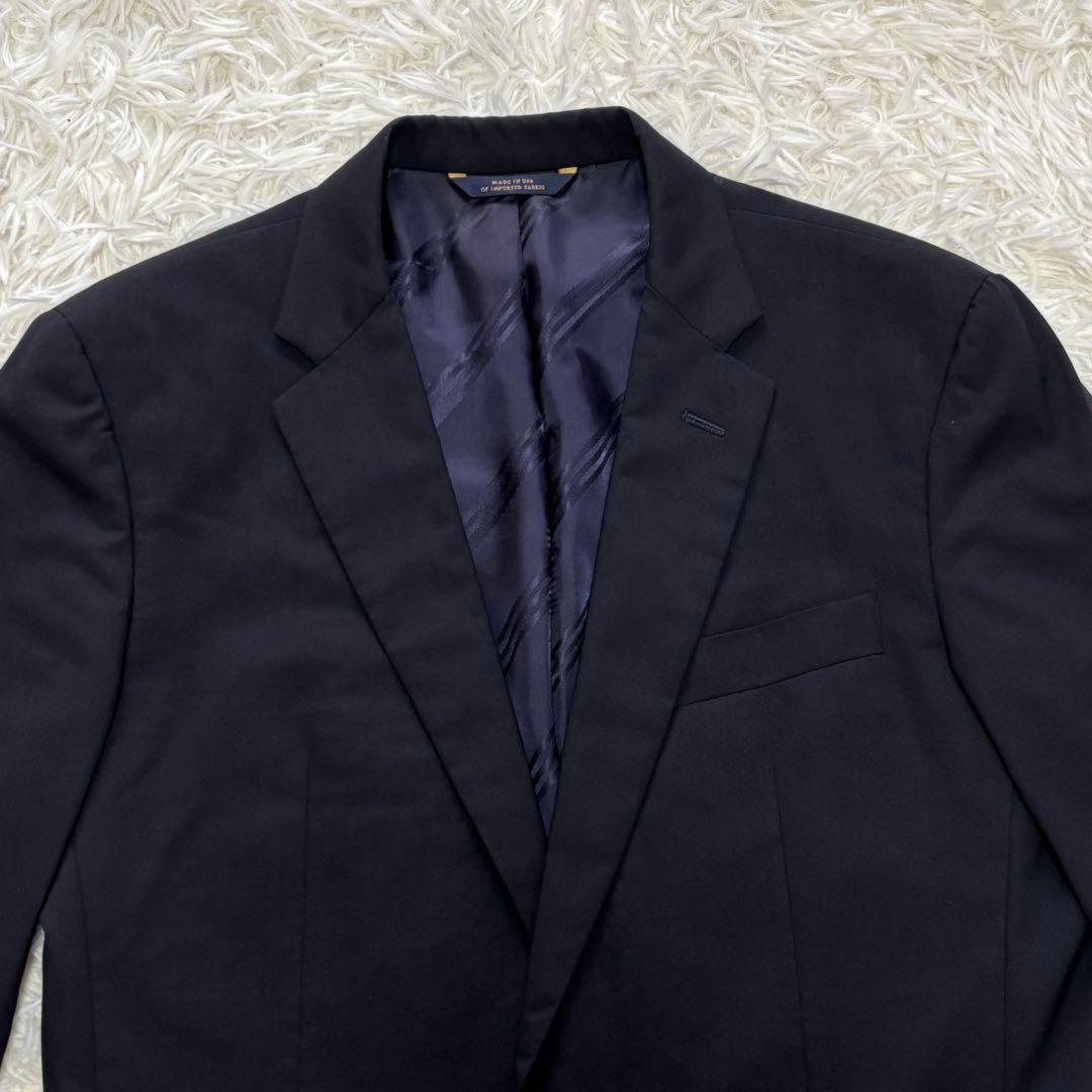 XLサイズ MILANO カノニコ生地 ブルックスブラザーズ 金ボタン 紺ブレ