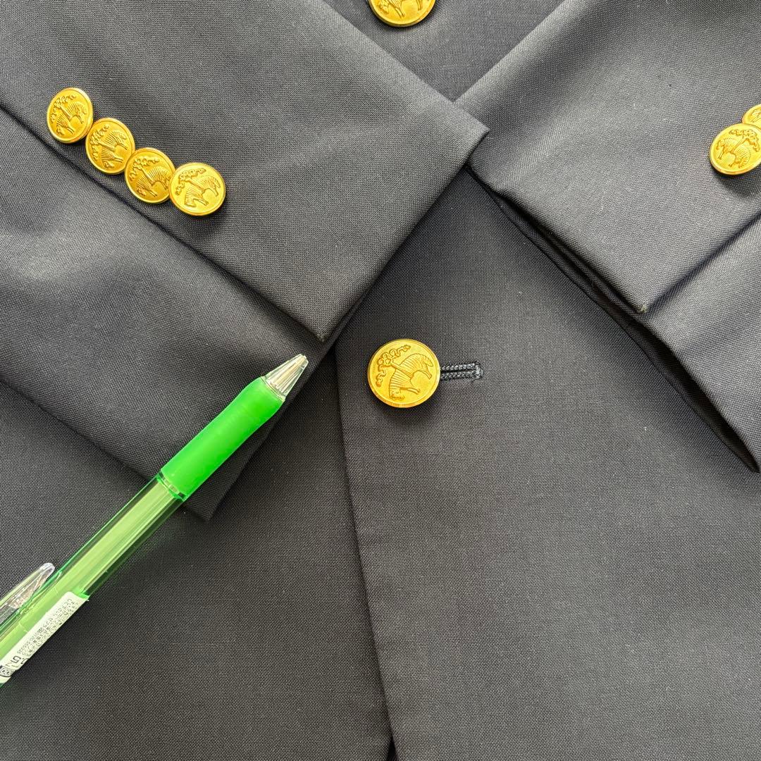 XLサイズ MILANO カノニコ生地 ブルックスブラザーズ 金ボタン 紺ブレ