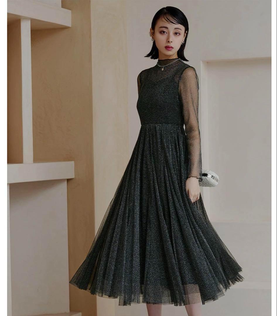 RUIRUE BOUTIQUE ルイルエブティック ラメチュールメロウワンピース