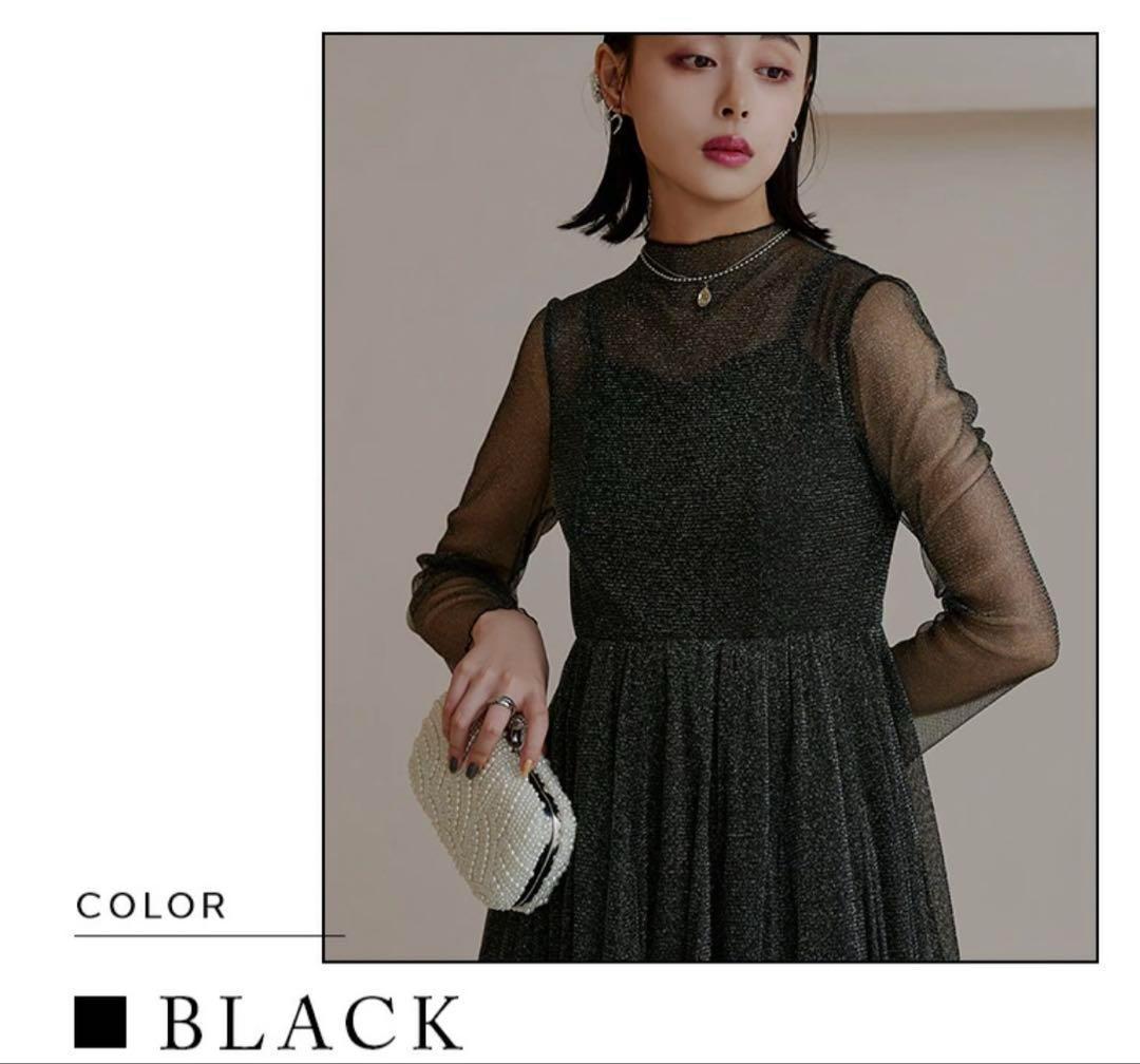 RUIRUE BOUTIQUE ルイルエブティック ラメチュールメロウワンピース