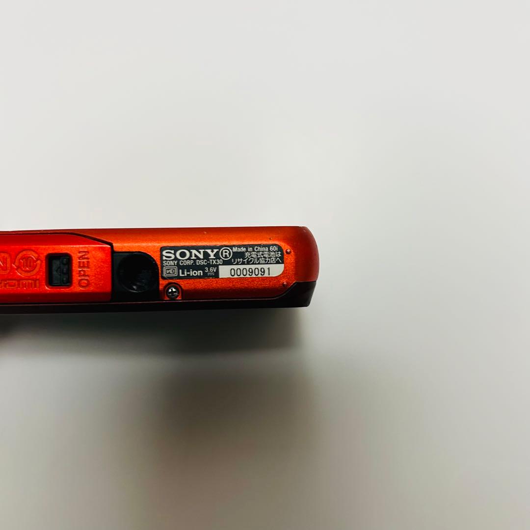 動作◎！SONY デジタルカメラ　サイバーショット　DSC-TX30 オレンジ