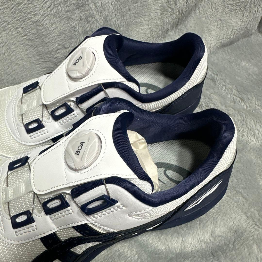 asics CF BOAシステム安全靴 ホワイト/ネイビー