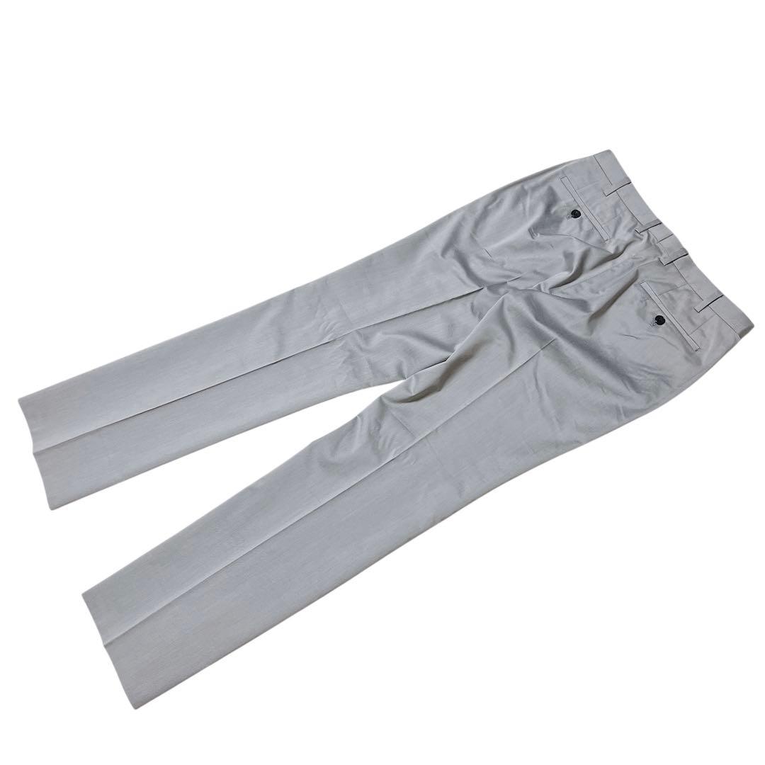 極美品 バーバリーブラックレーベル スーツセットアップ パンツタグ付 グレー M